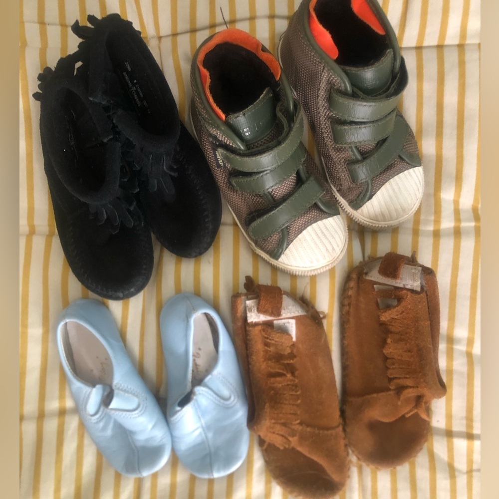 Bundle of baby toddler shoes